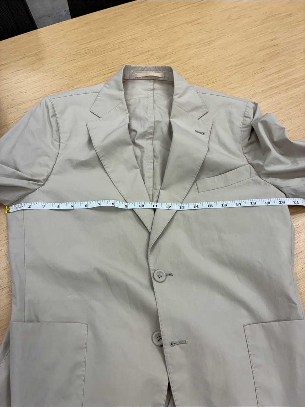 Officine Generale Beige Lightweight Cotton Blazer - Picture 5 of 6